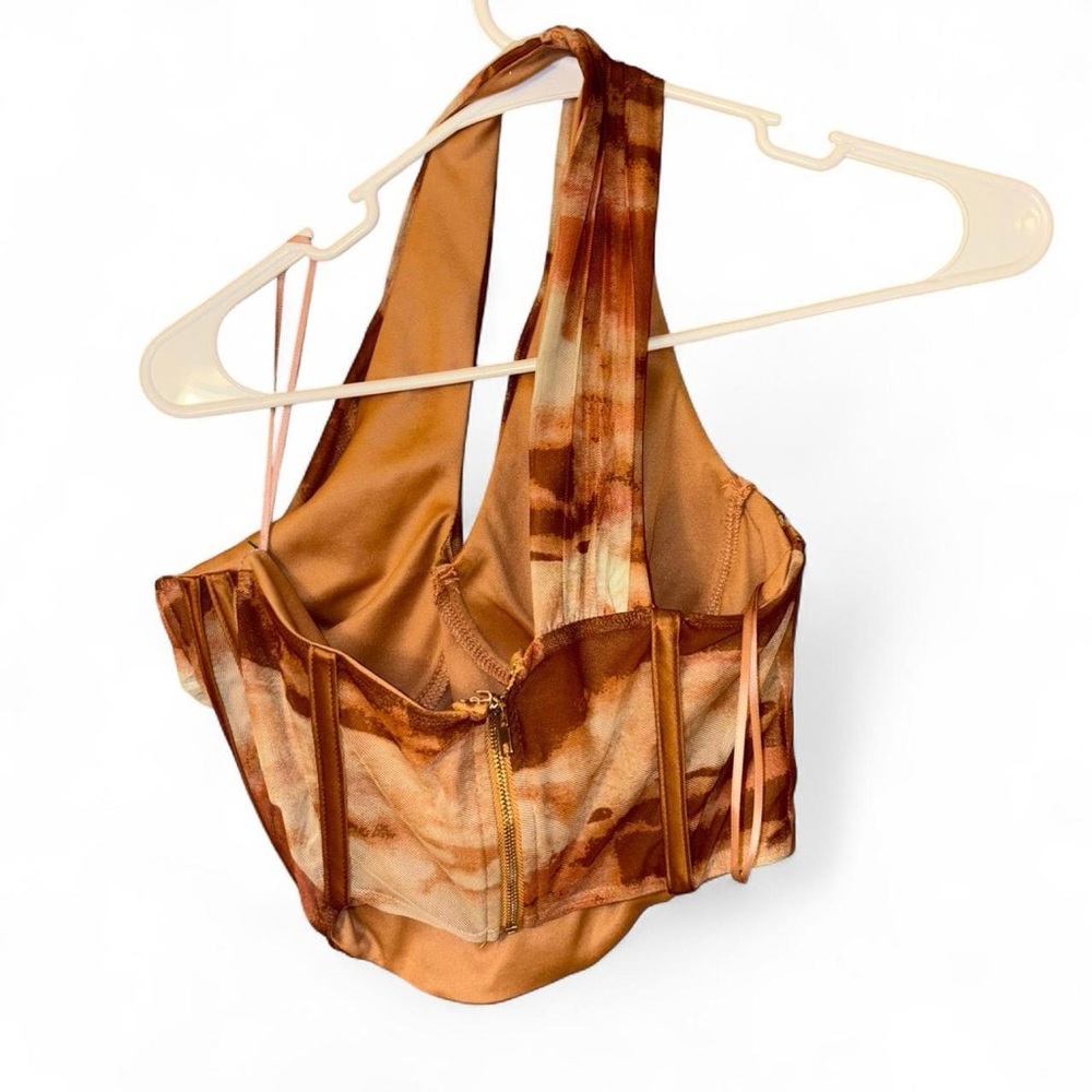 Tie-Dye Halter Corset Top - Picture 2 of 7